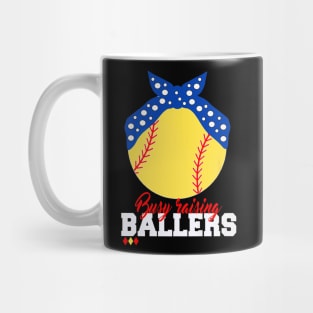 Raising Ballers Softball Player Mug